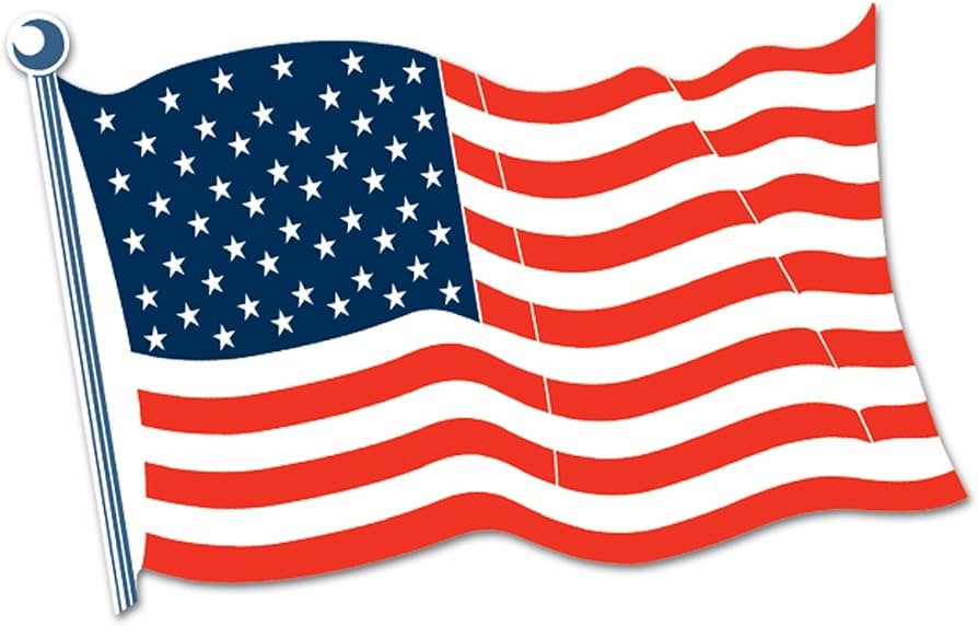 American Flag Cutout