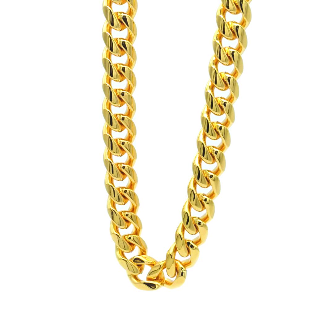 Large Hip Hop Chain Plain 4Cm - Gold