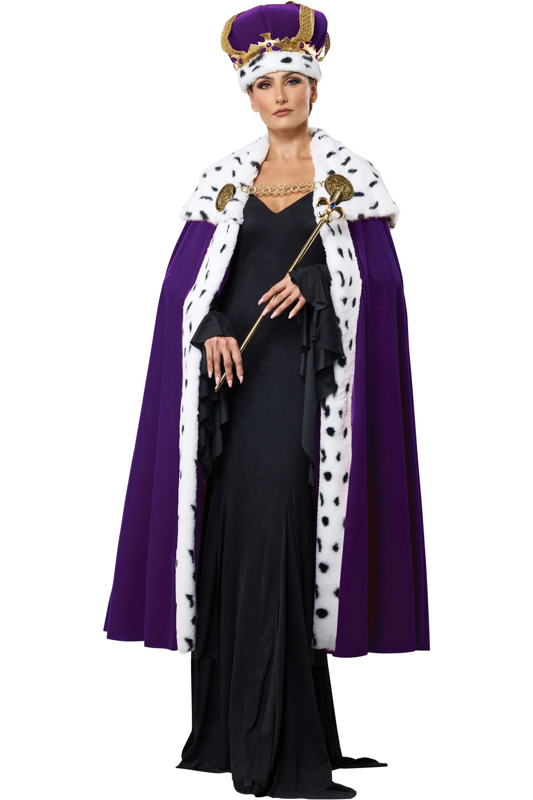 Royal King Cape & Crown - Purple - Adult