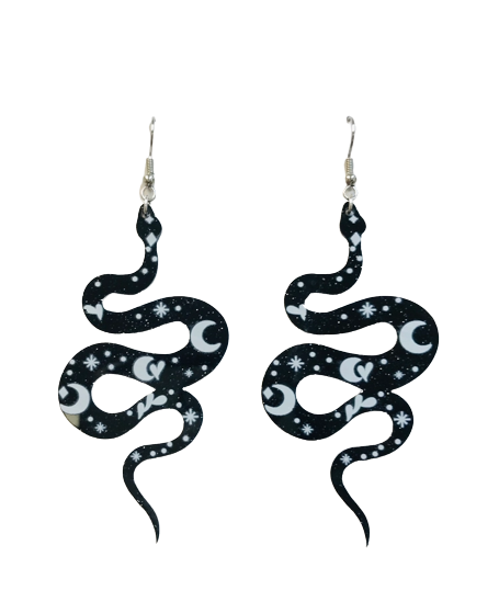 Luna Snake Acrylic Earrings