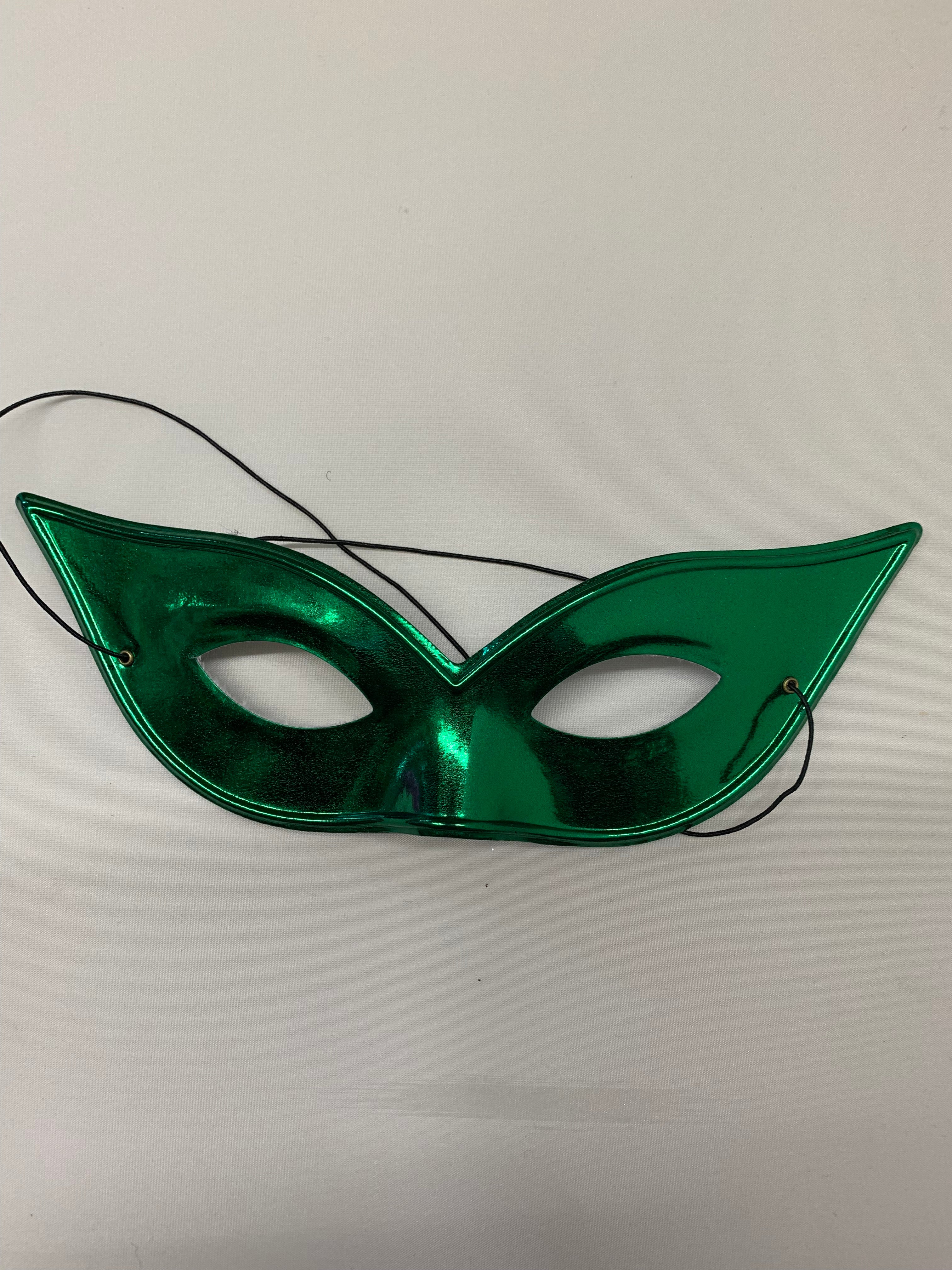 Italian Harlequin Metallic Half-Mask - Assorted Colors