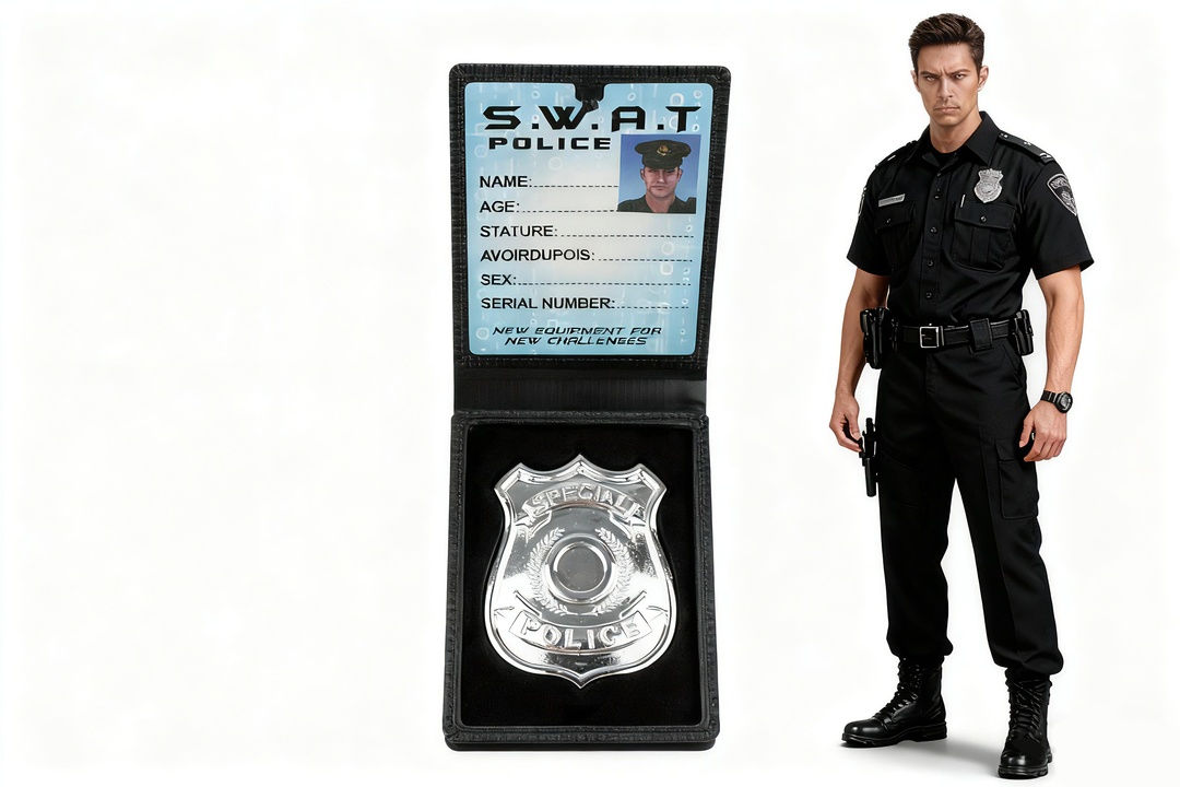 Flip Out Cop Badge