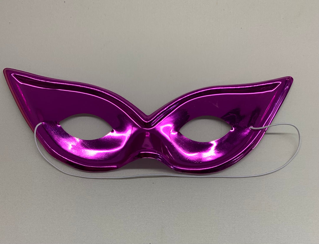 Light Weight Plastic Metallic Harlequin Half Masks