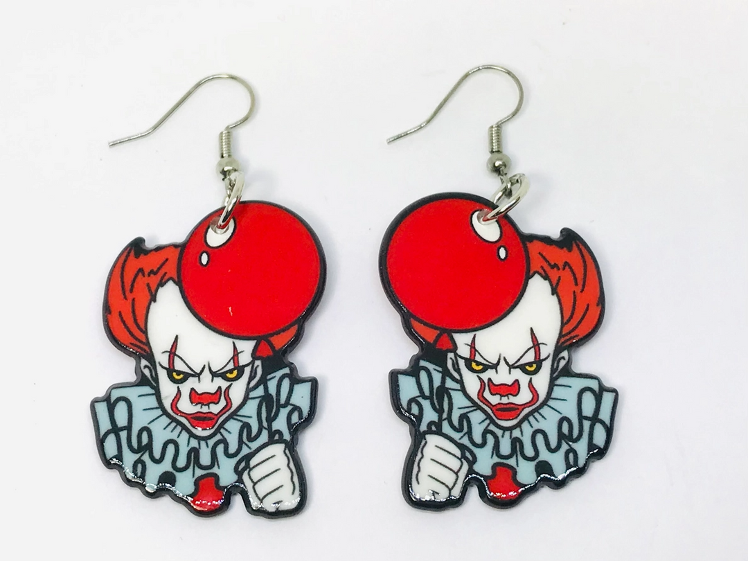 Pennywise Acrylic Earrings