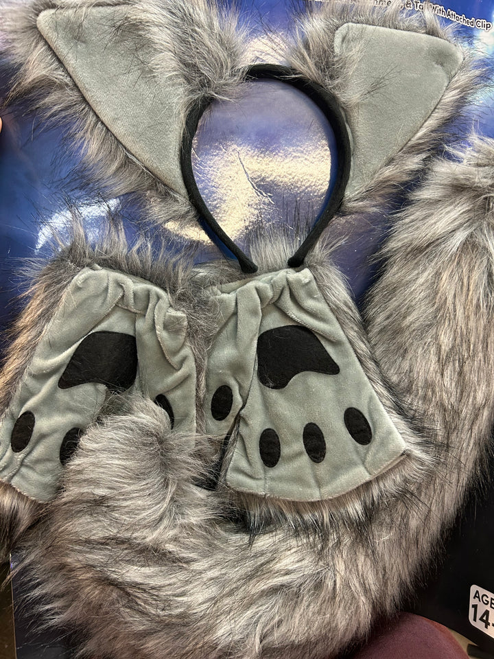 Werewolf Ears Tail and Paws Set