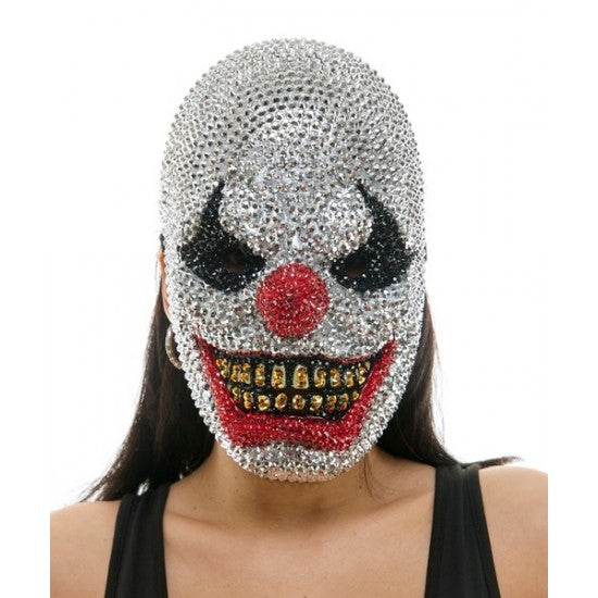 Rhinestone Clown Mask