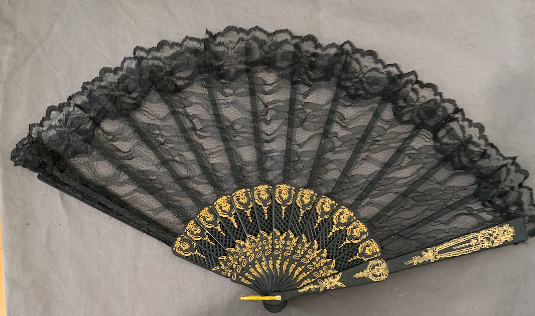 Black Lace Fan