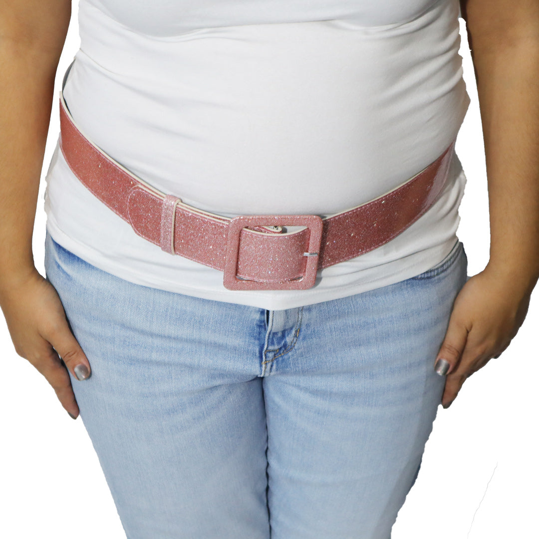 Pink Glitter Women's Belt