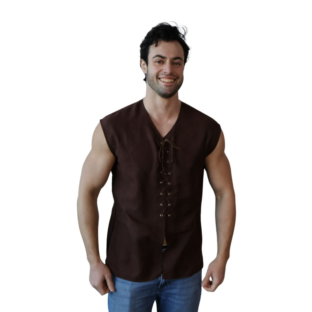 Brown Renaissance Vest -Adult