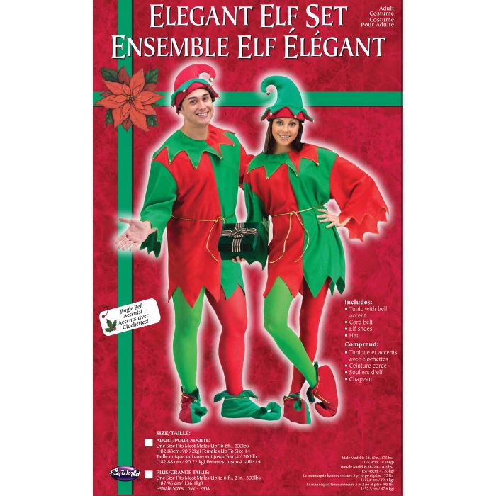 Elegant Elf Adult Costume Set - Adult Standard Size