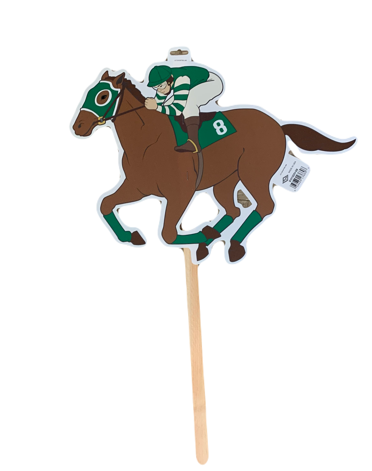 Economy Horse and Jockey Yard Sign (wood stake)