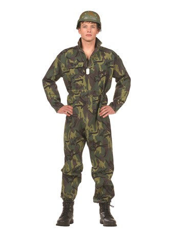 Camouflage Commando Army Jumpsuit - Adult