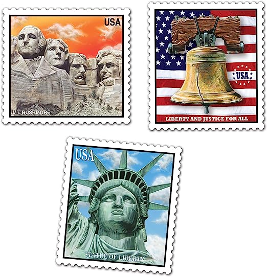 Patriotic Stamp Cut Outs