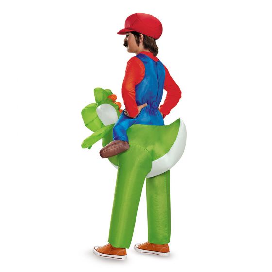 Mario Inflatable Riding Yoshi Child Costume