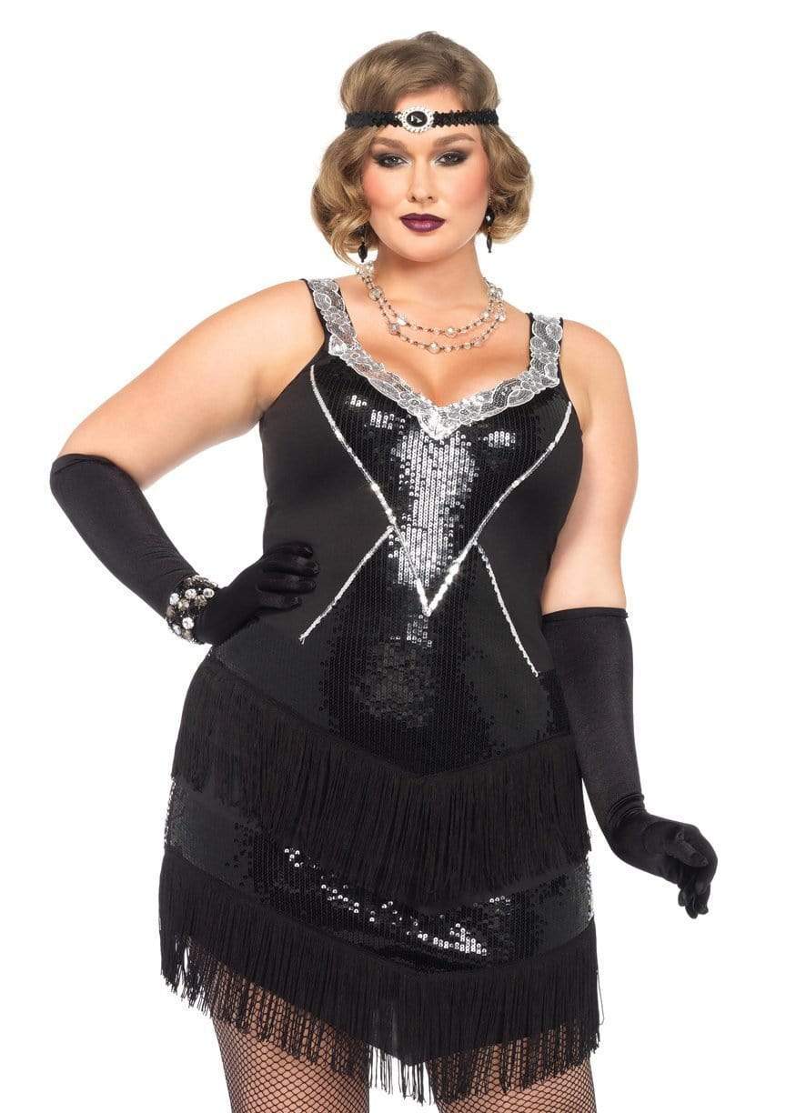 Glamour Flapper Adult Plus Size Costume