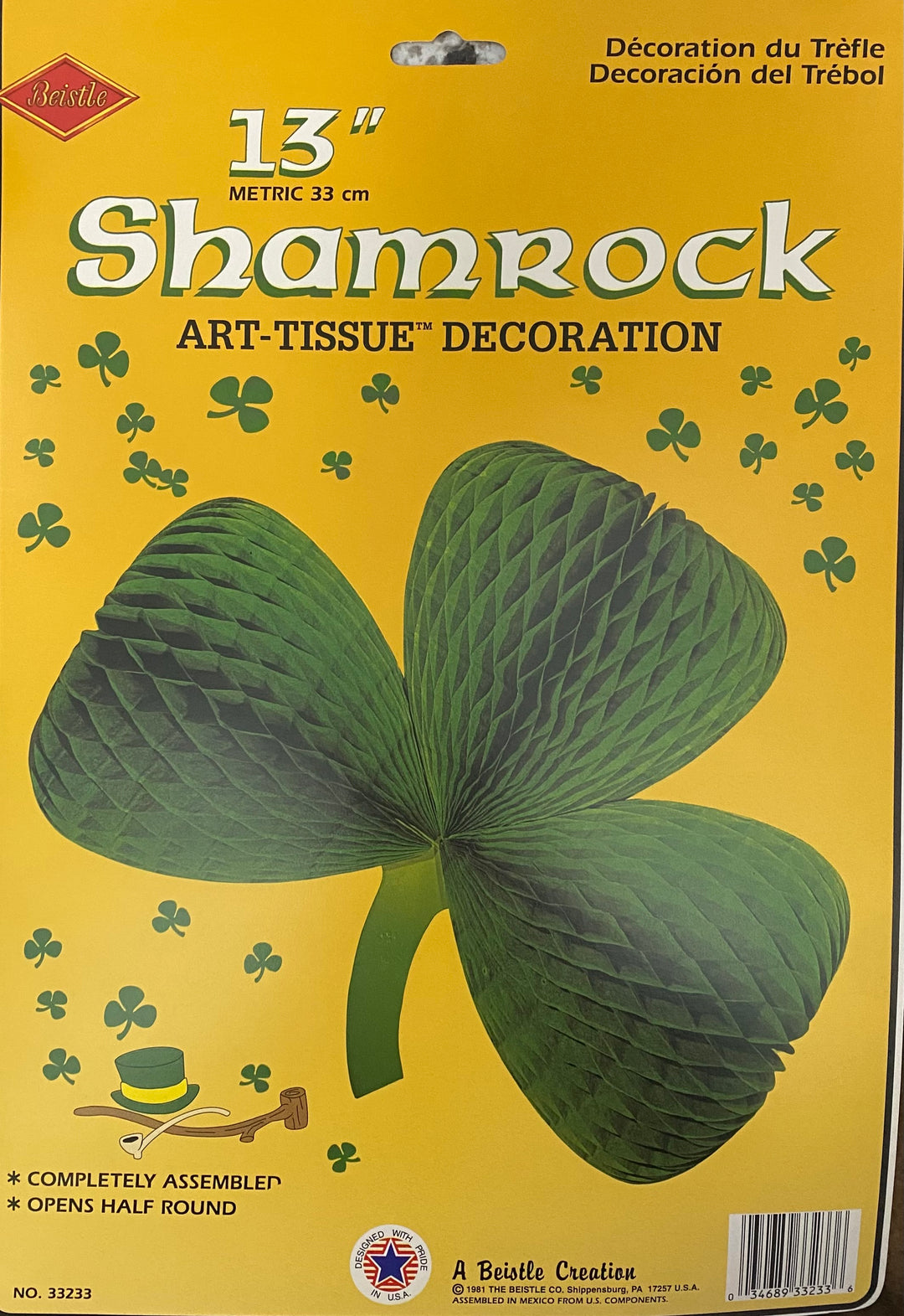 Shamrock Tissue Decoration