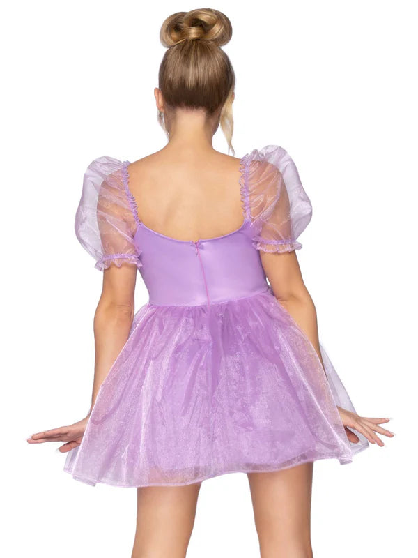 Adult Babydoll Organza Dress -  4  Solid Colors