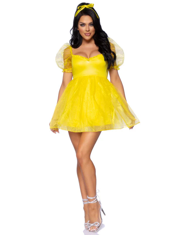 Adult Babydoll Organza Dress -  4  Solid Colors