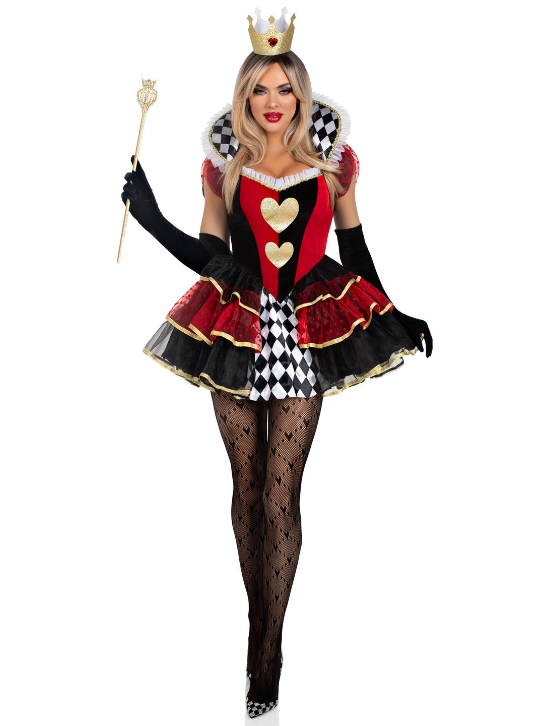 Queen of Hearts Costume, Multicolor / Large Queen of Hearts Costume, Multicolor / Large