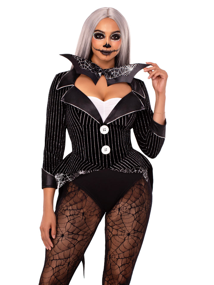 Women's Halloween Baddie Tuxedo Costume - Adult