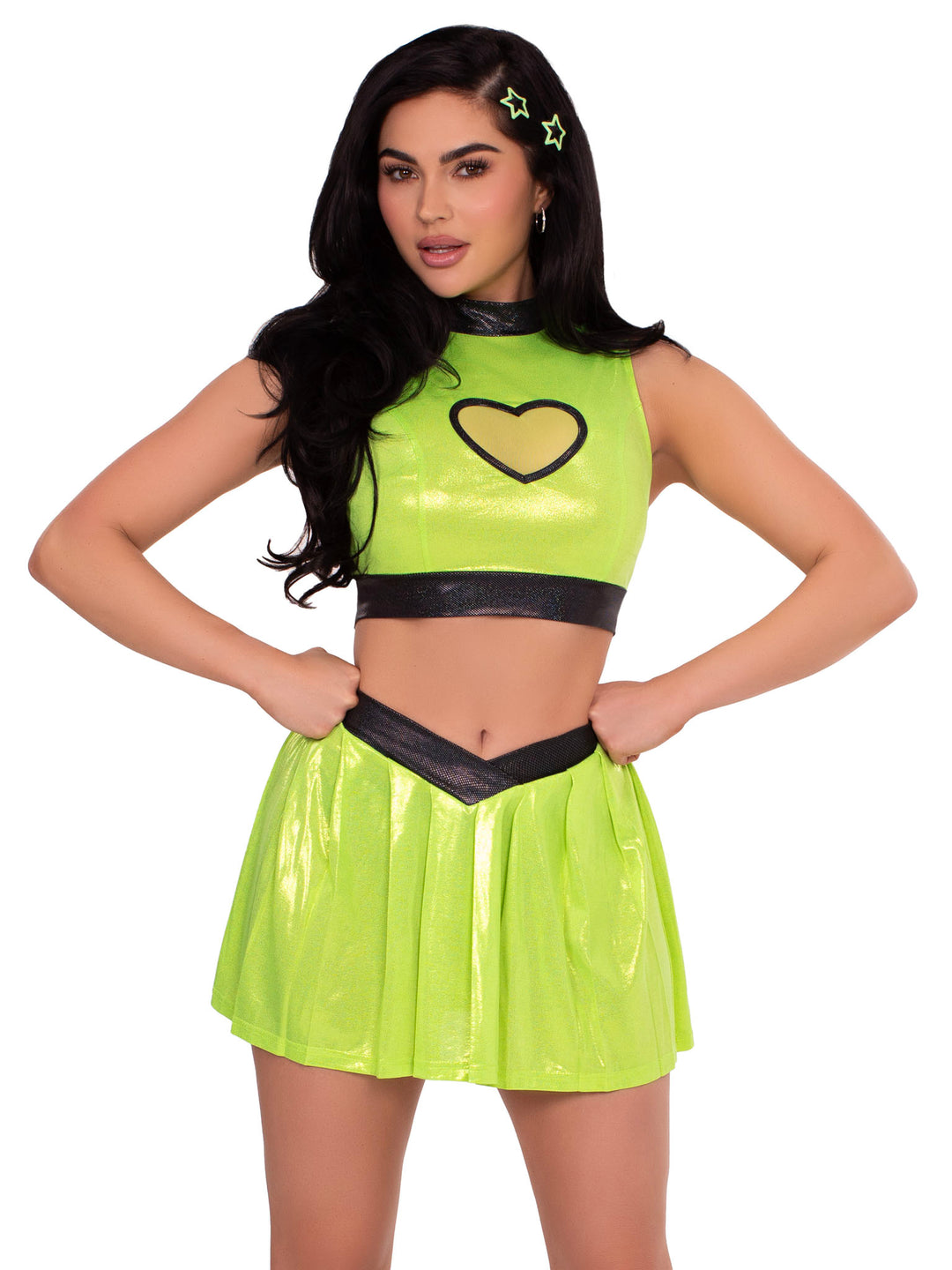 Super Baddie - Super Hero Cartoon Costume - Women's Lt Green
