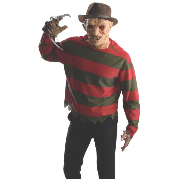 Freddy Krueger Mask and Shirt - Adult