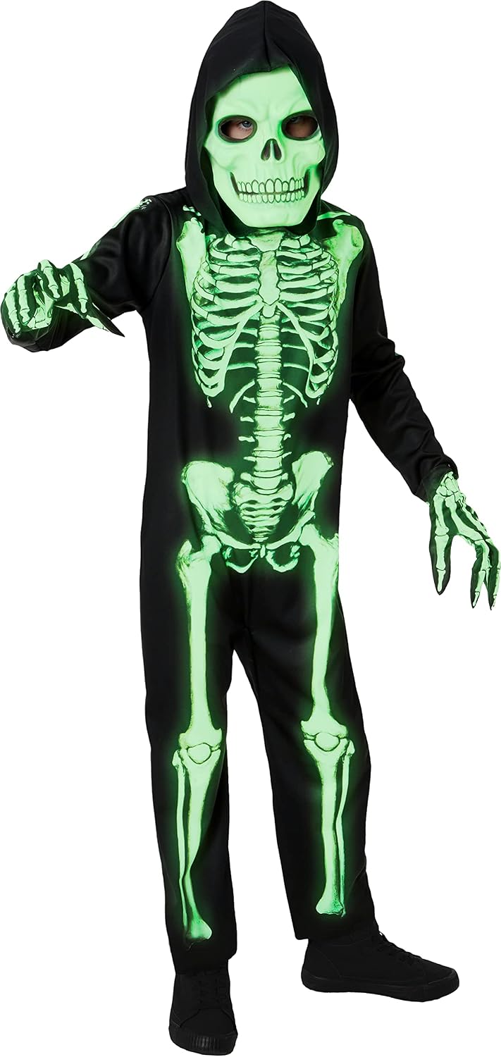 Glow in the Dark Skeleton Costume - Child&