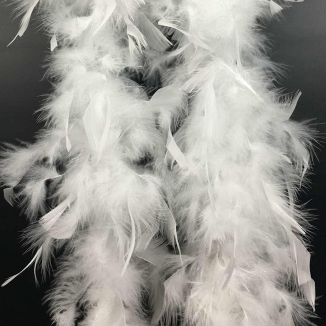 White 60g Feather Boa