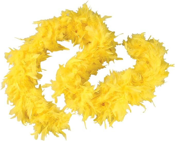 Yellow 60g Feather Boa