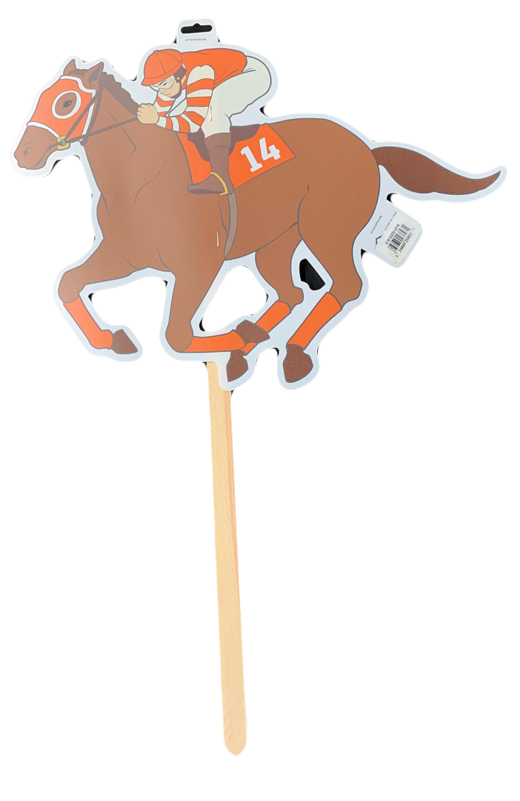 Economy Horse and Jockey Yard Sign (wood stake)