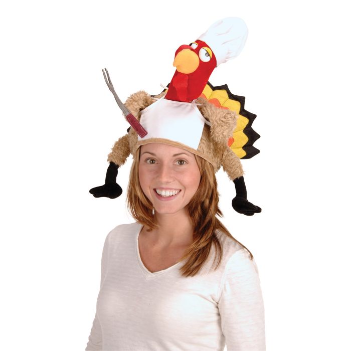 Plush Turkey Chef Hat
