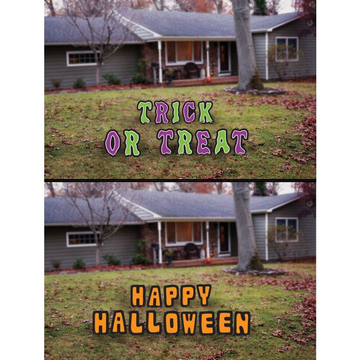 Halloween Letter Yard Decor