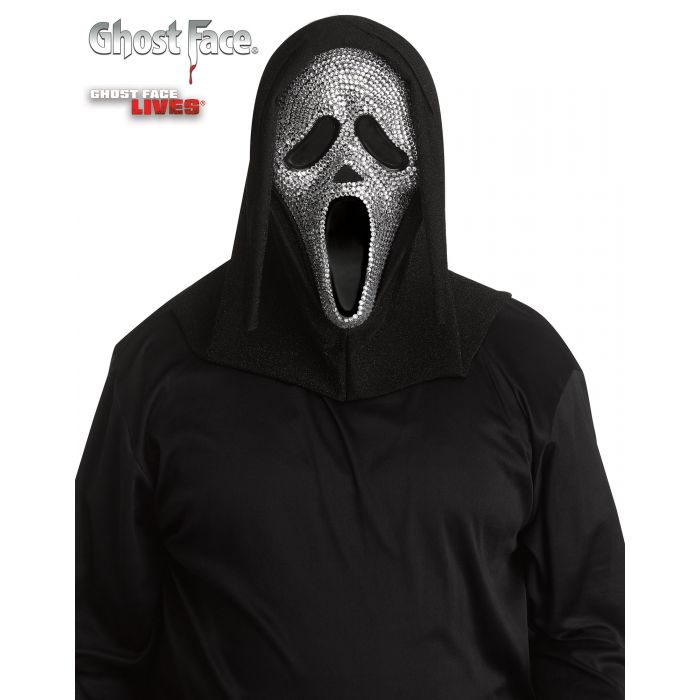 Ghost Face Bling Mask