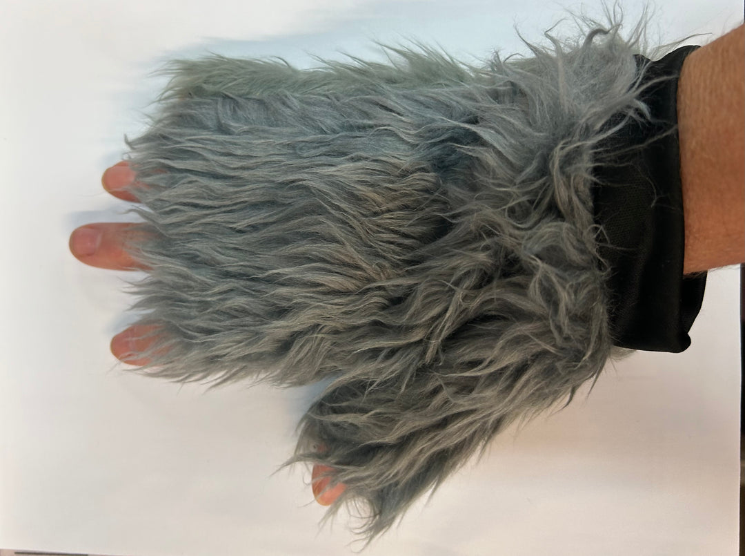 Werewolf Hood & Paw Set - Grey