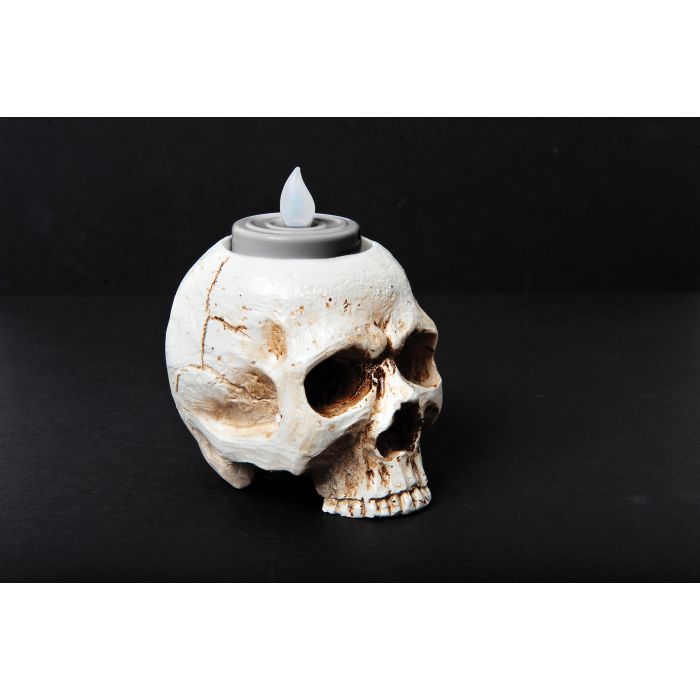 Battery Operated Skull Tea Light