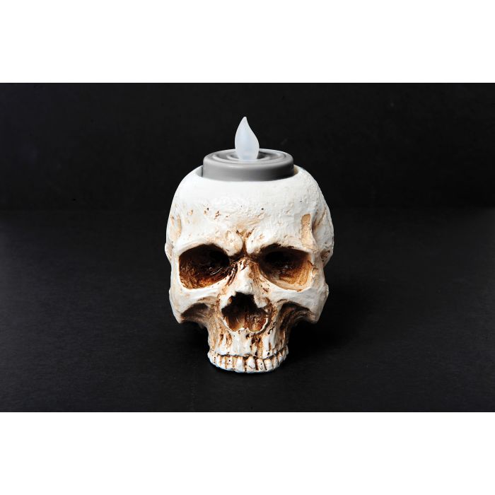 Battery Operated Skull Tea Light