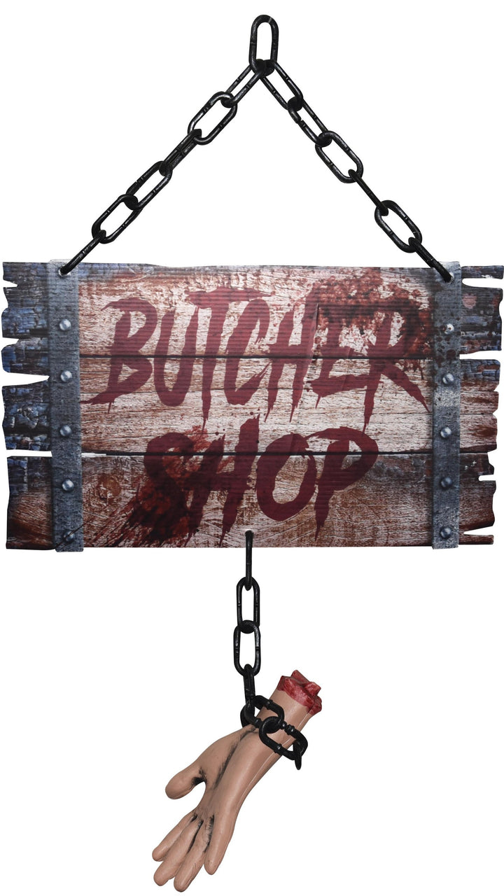23.5" Butcher Shop Sign w/Severed Hand or Foot