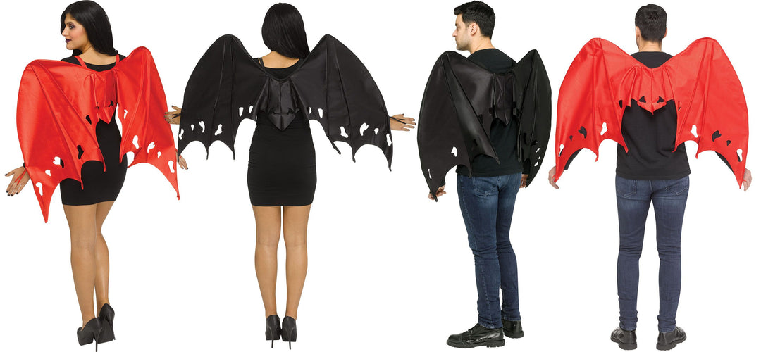 Black or Red Satin WIng