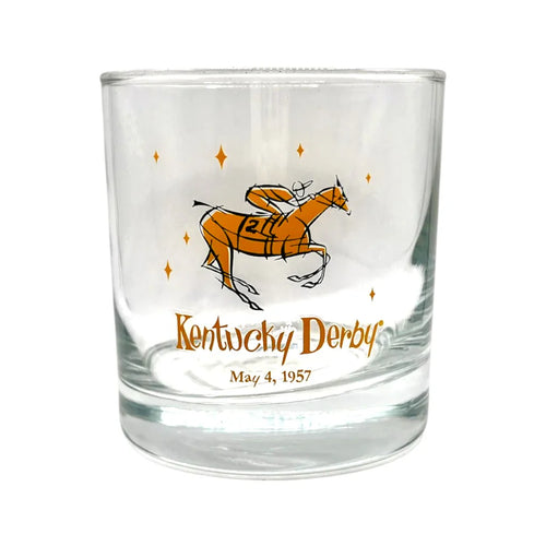 Kentucky Derby 152 - Throwback 1957 Retro Rocks Glass