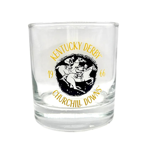 Kentucky Derby 152 - Throwback 1966 Retro Rocks Glass