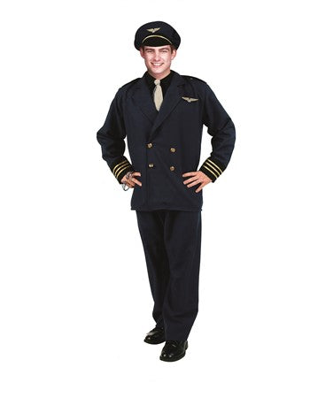 Pilot Flight Captain Costume - Adult