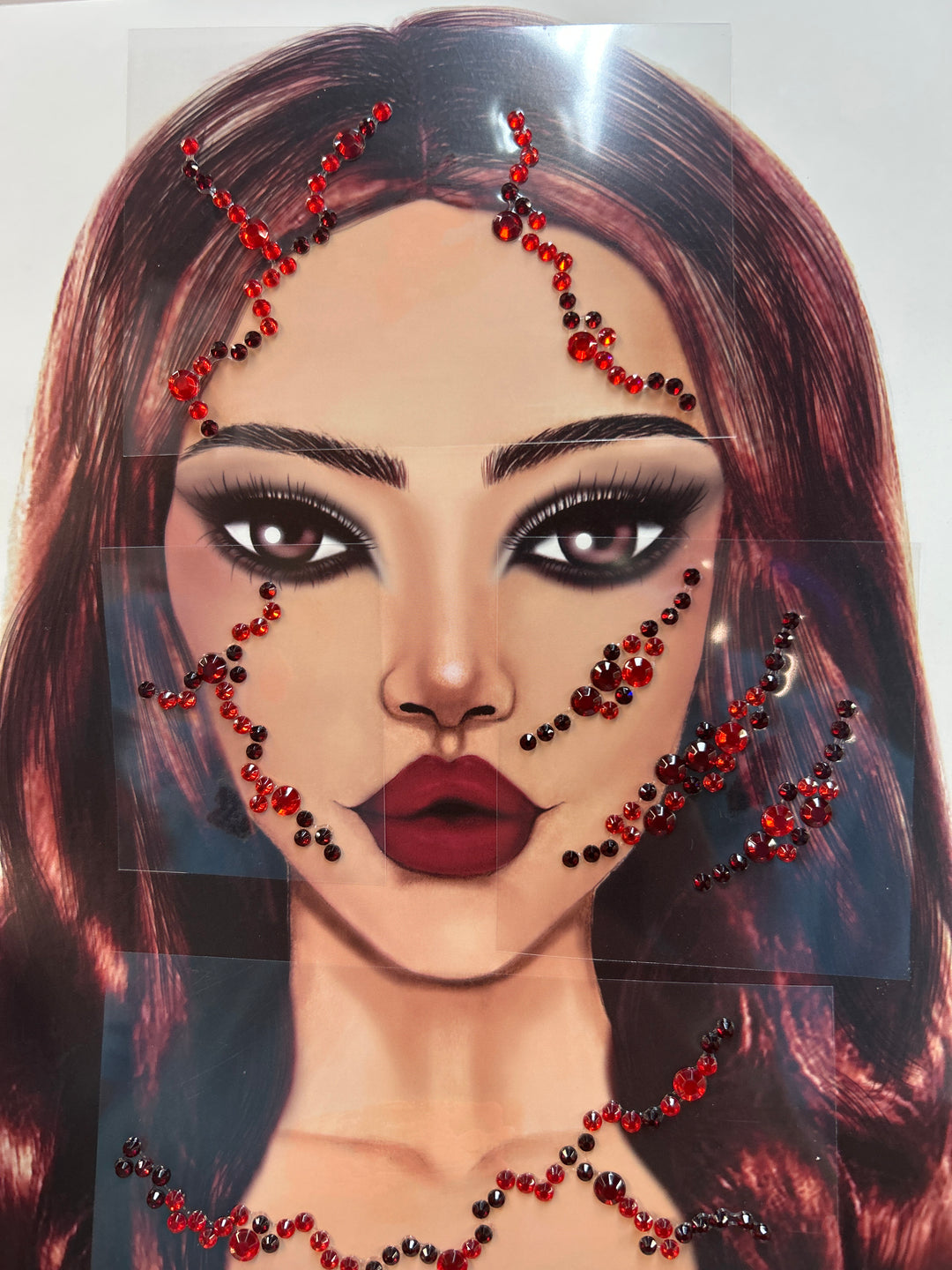 Self Adhesive Face & Body Jewels - Bloody
