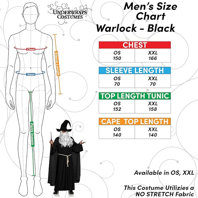 Grey Warlock Costume Adult