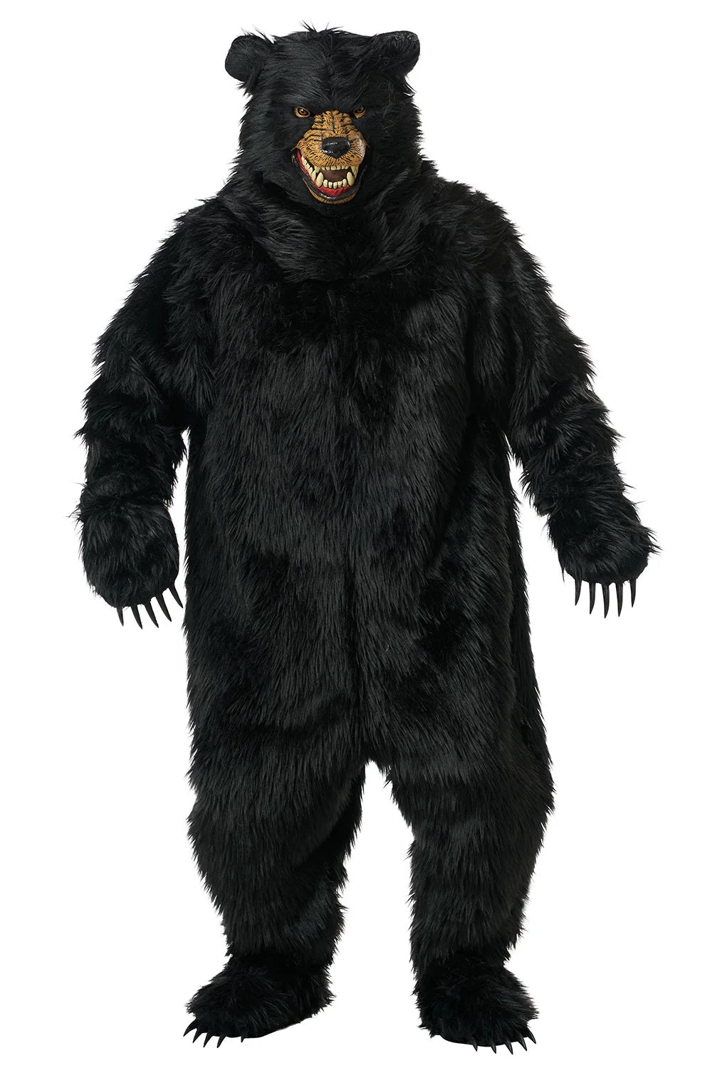 Grizzly Bear with Motion Action Mask &amp; Costume - Adult-Black