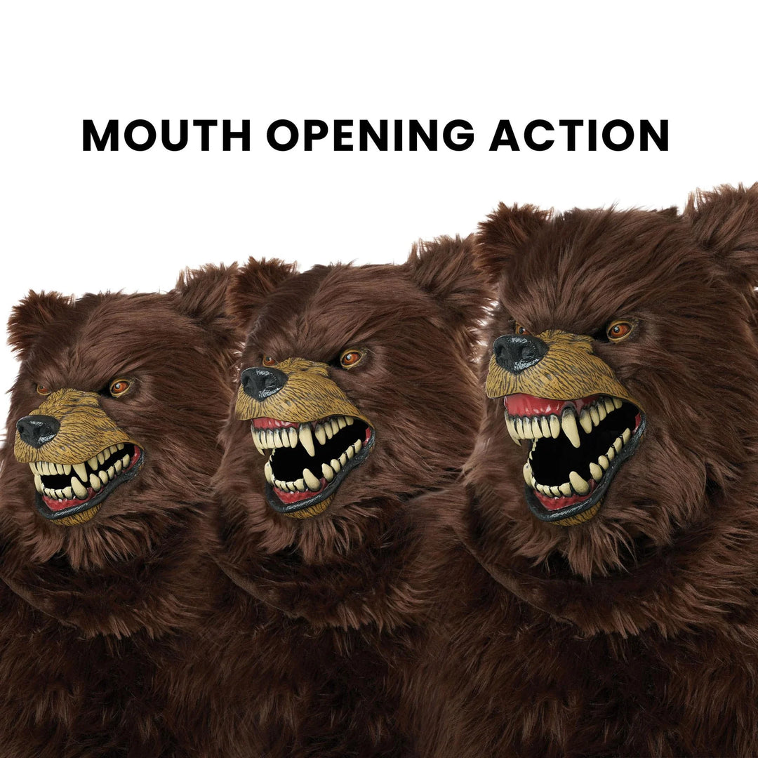 Ani-Motion Grizzly Bear Mask - Adult
