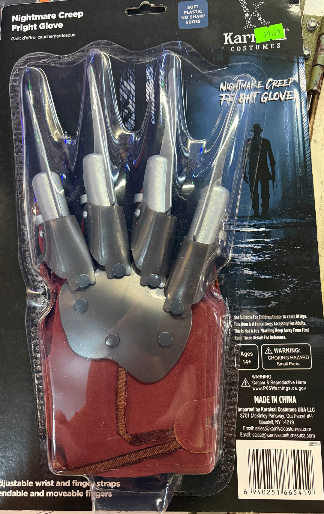 Nightmare Creep Fright Glove Version 2 (Copy)