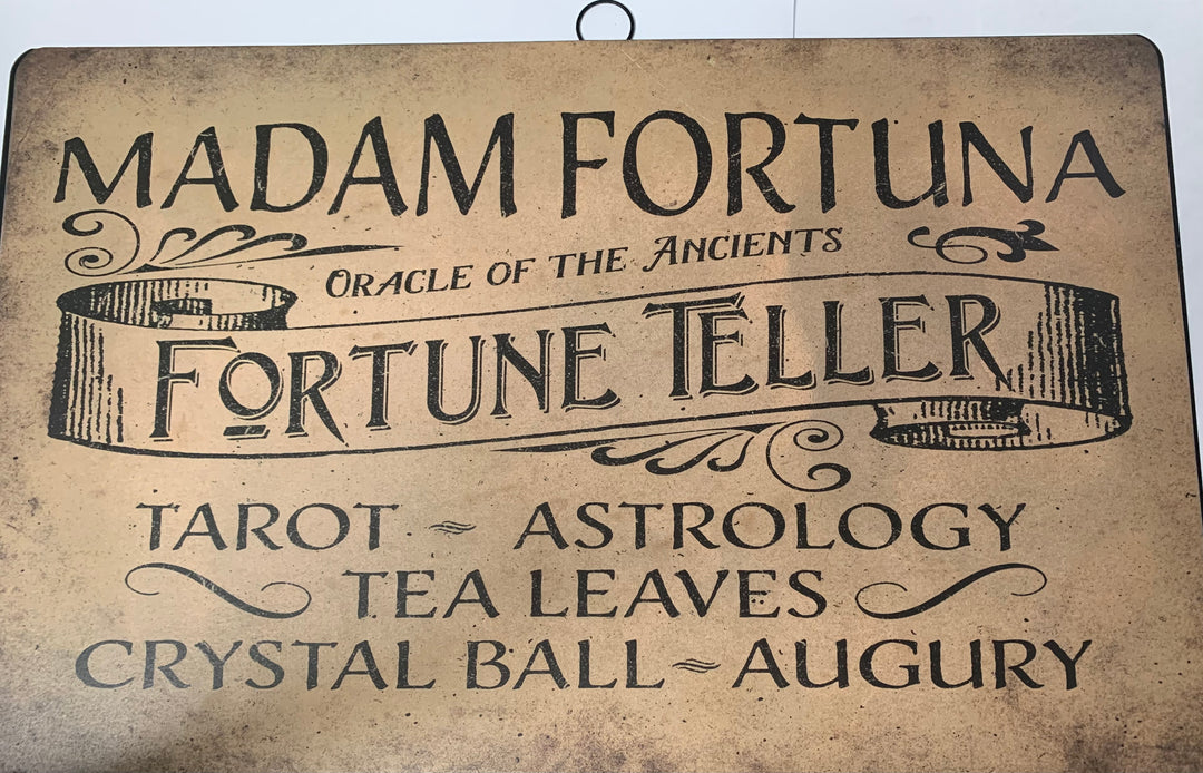 15" Metal Fortune Teller Signs