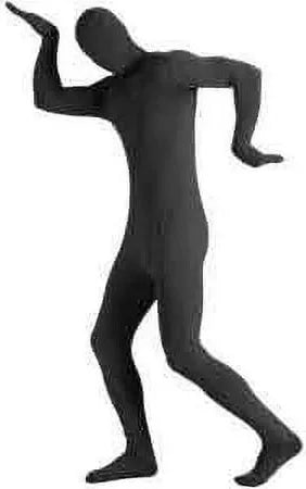 Second Skin Body Suit - Black - Adult