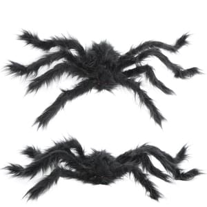 30 Inch Black Furry Spider