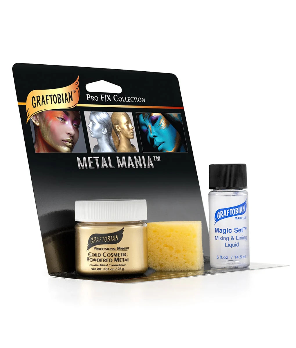 Graftobian- Metal Mania Powder &amp; Mixing Liquid